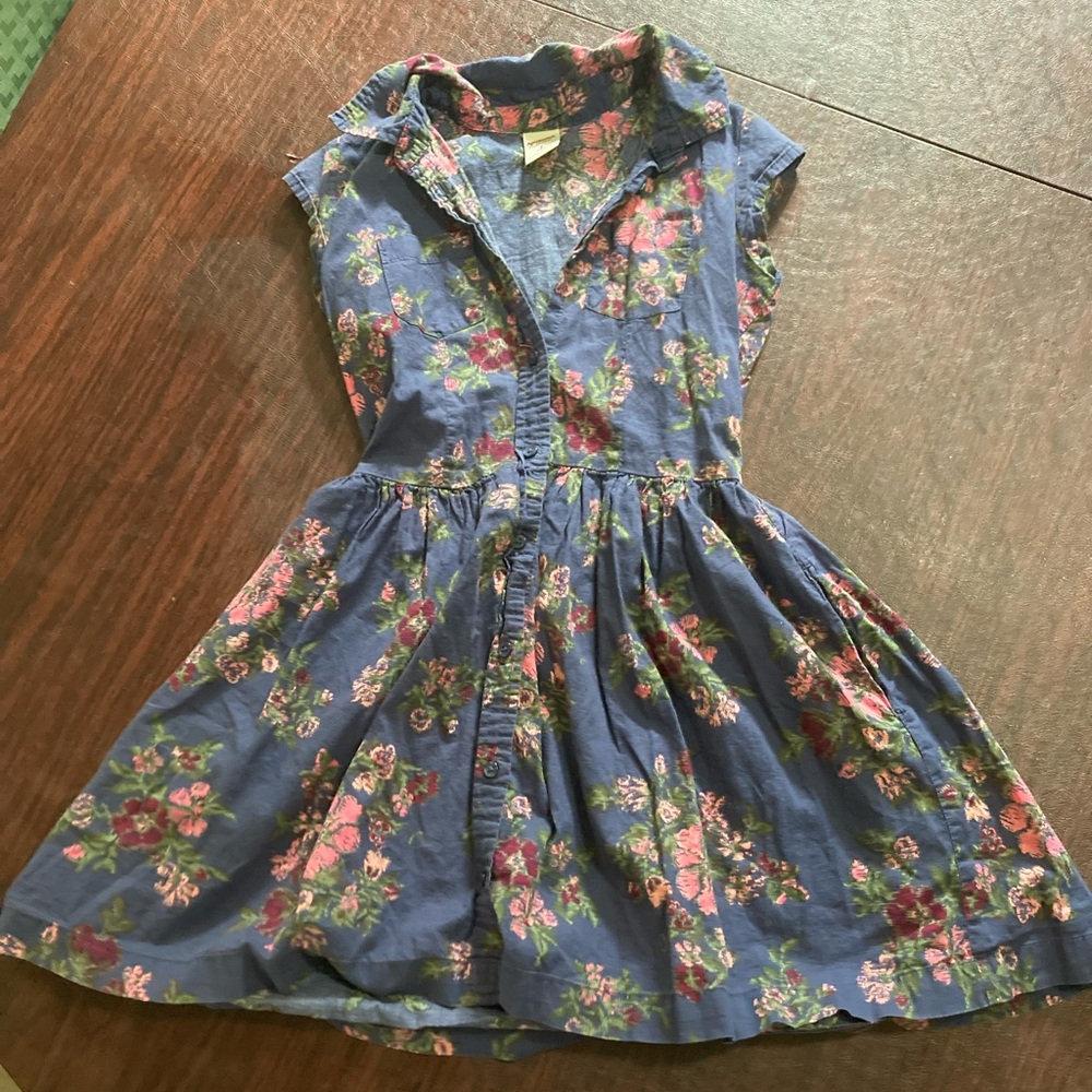 Arizona Jean Company Pink and White Sundress with Notched Collar 100% cotton